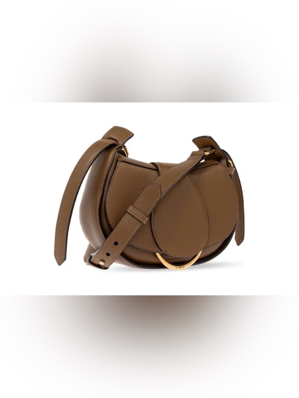 Chloe ride saddle bag brown crossbody